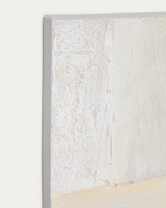 Pineda Абстрактный холст белого цвета 95 x 95 см