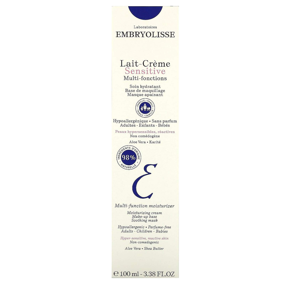 Embryolisse, Многофункциональное питательное увлажняющее средство, для чувствительной кожи, 100 мл (3,38 жидк. унц.)