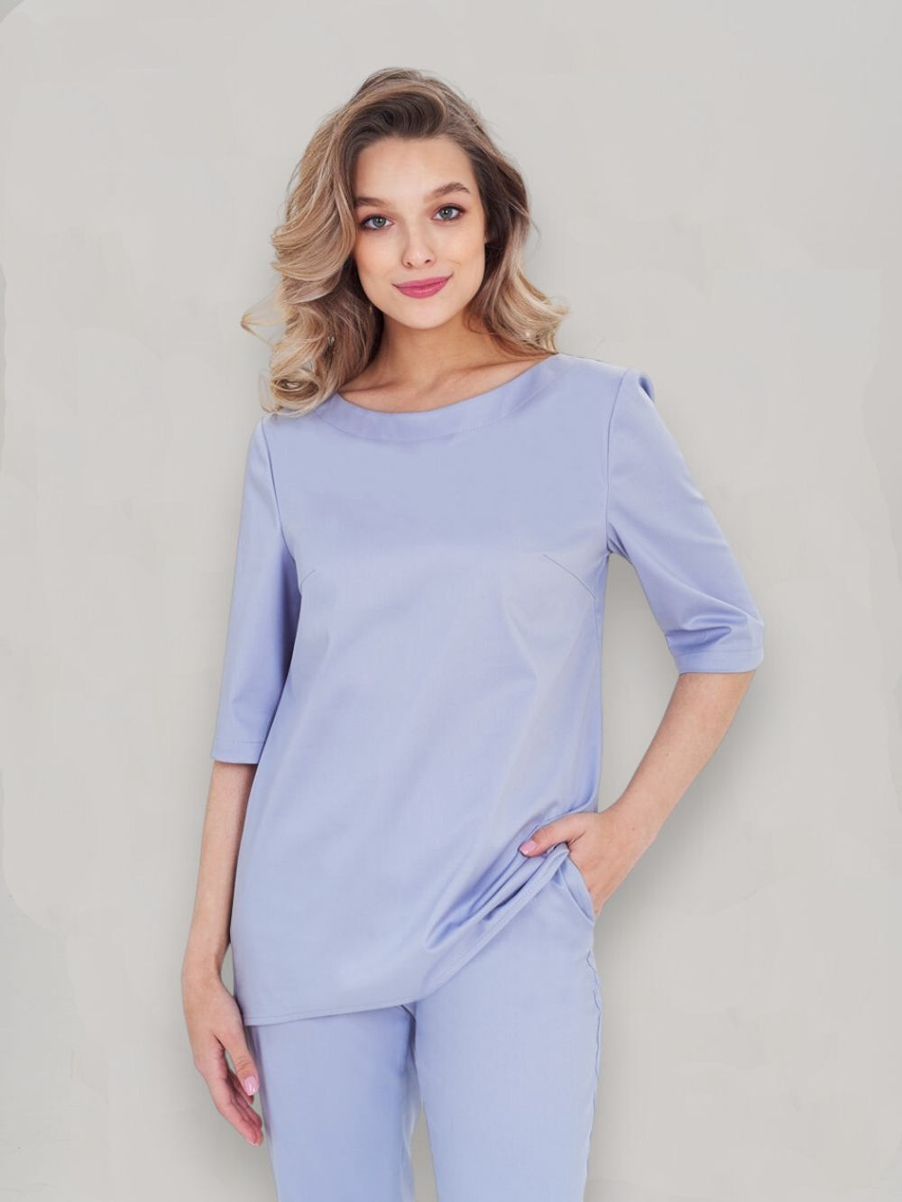 Блуза медицинская женская | Бл-349/2 3/4 клеон экстра