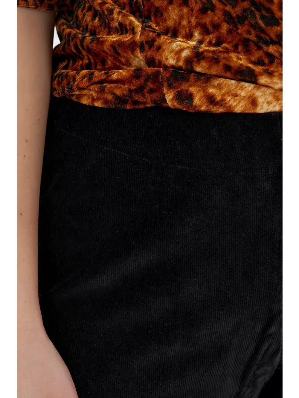 Брюки облегающие с высокой посадкой