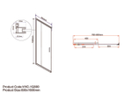 Душевой уголок Garda VSS-1G8012CL, 1200*800, хром, стекло прозрачное, , шт