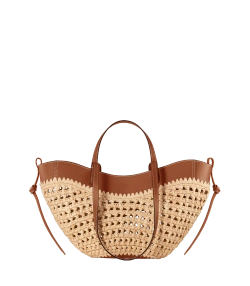 POLENE СУМКА CYME MINI, РАФИЯ