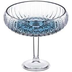 БЛЮДО НА НОЖКЕ GREY, 24Х21 СМ