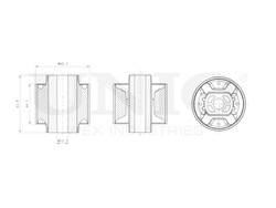Сайлентблок передний заднего продольного рычага UNIO RMP-20026