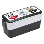 Контейнер для обеда (0,5+0,5л) бульдоги