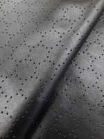 Круги, Эко-кожа перфорированная, черная, 0,5м