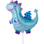 Шар Фольгированный Дракон (Голубой)