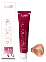 OLLIN SILK TOUCH 9/34 блондин золотисто-медный 60мл Безаммиачный стойкий краситель для волос