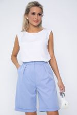 Костюм с шортами Мерано (бело-голубой) К15339-5М LT Collection
