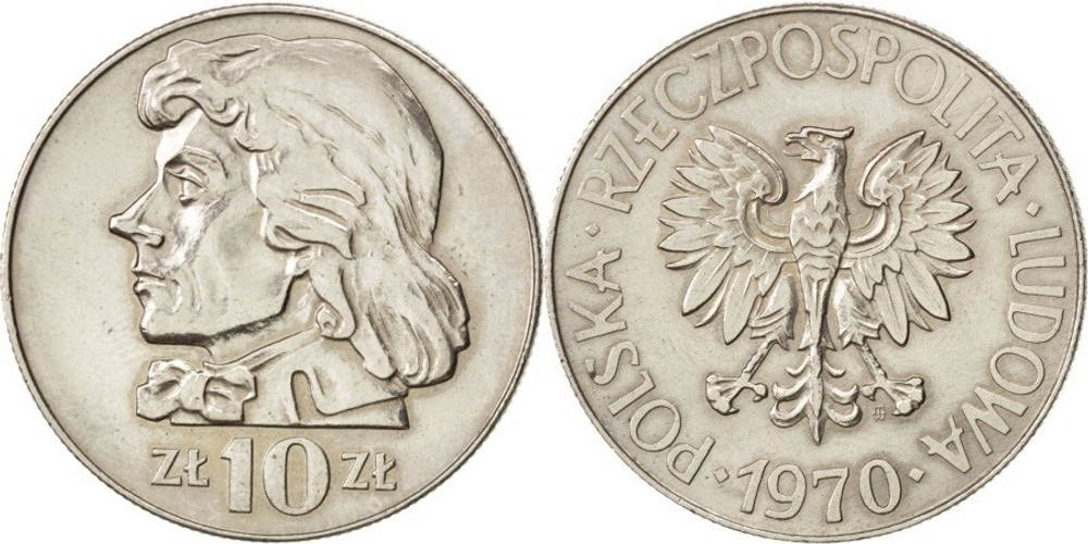 Польша 10 злотых, 1969 - 1973 Тадеуш Костюшко XF