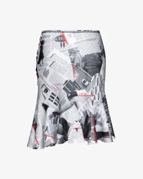 Юбка миди асимметричная