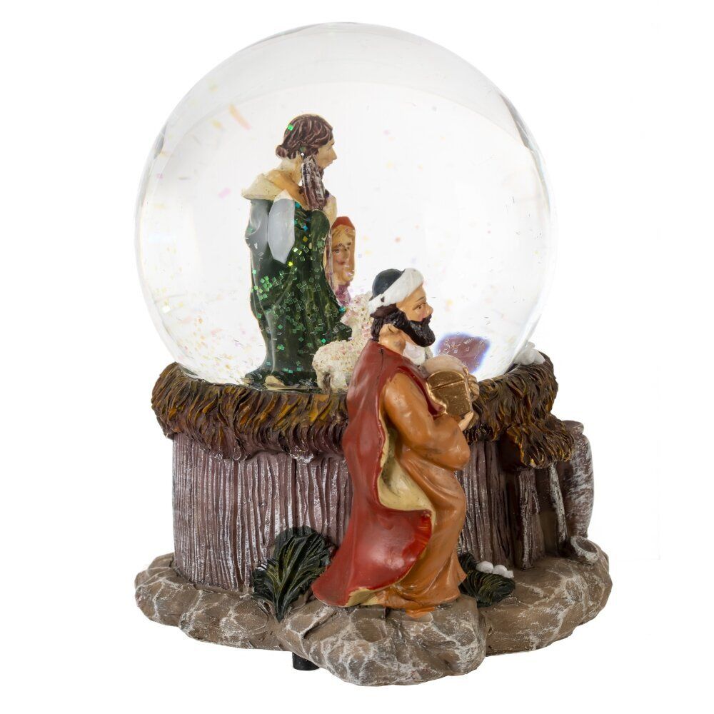 GAEM Фигурка декоративная "Рождество" в стекл шаре (ключ, музыка), D 10 см, L16 W12,5 H16,5 см