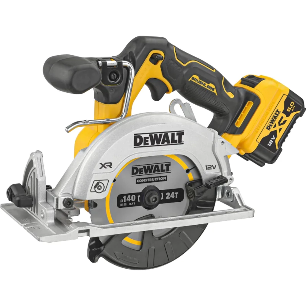 DeWalt DCS512P2-QW аккумуляторная дисковая пила (2 x 5 Ач, ЗУ)