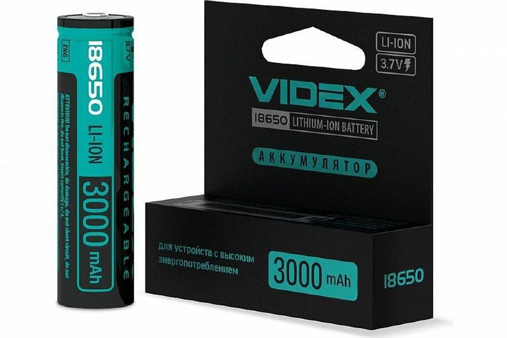 АКБ Videx 18650 Li-ion 3000 mAh