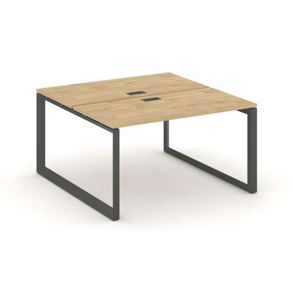 Style Project Рабочая станция двухсторонняя SN-59O.DRS-003 Тиквуд Светлый/Металл Антрацит/Черный Заг