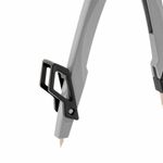 Готовальня BRAUBERG ULTRA, 4 предмета: циркуль 135 мм, запасные грифели, насадка, графитовый цвет, 210821