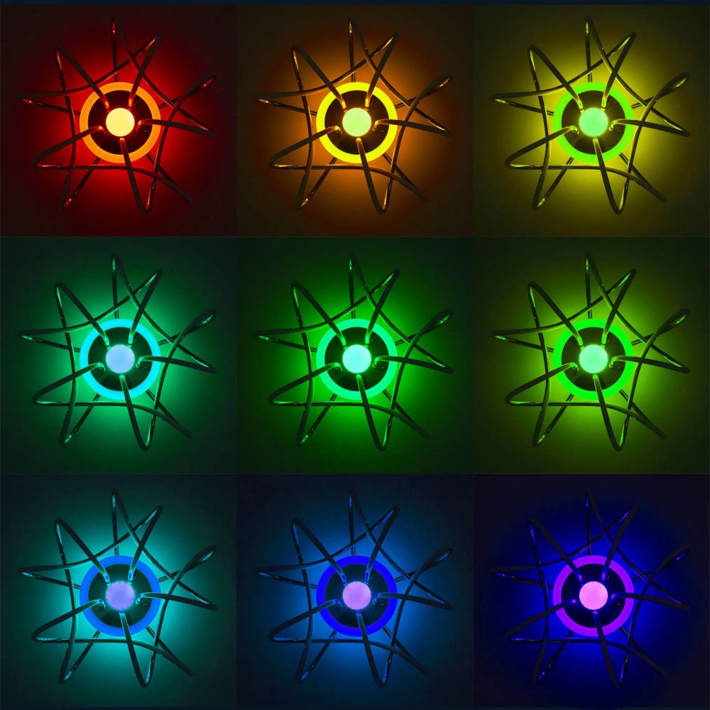 Citilux Джемини Смарт CL229A151E RGB Умная люстра Хром