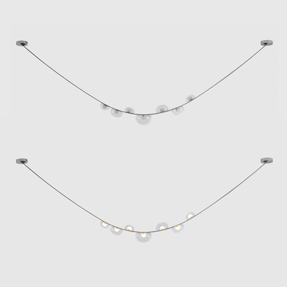 Светильник подвесной Crystal Lux BOSQUE SP7 L3000 GREY/TRANSPARENT