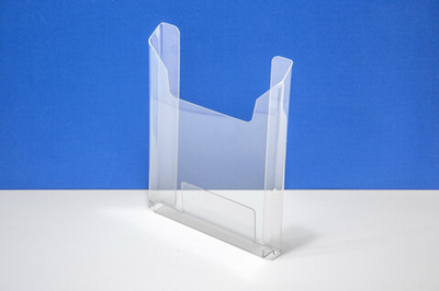 Карман буклетница А4 верт Н=275, 30мм, 1,5 ПЭТ + скотч