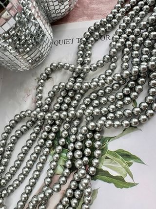 "Жемчуг круглый" 8мм, "Майорка. Имитация" (нить)