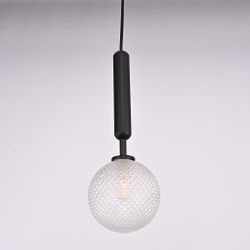 Подвесной светильник RAFFIN Black/Transparent