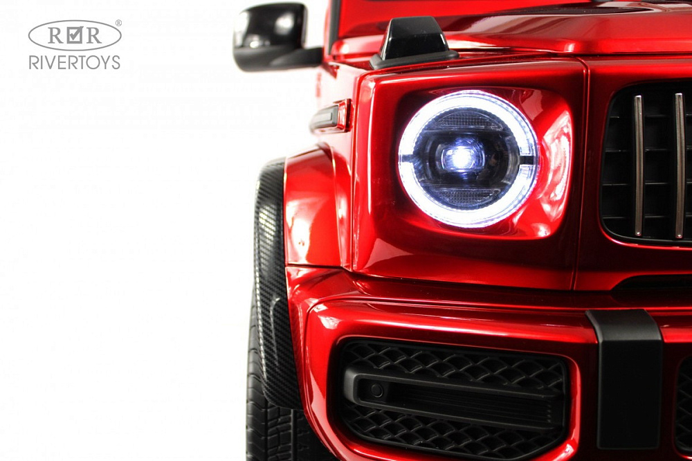 Детский электромобиль RiverToys Mercedes Benz G63 Y777YY RED-GLANEC/красный глянец