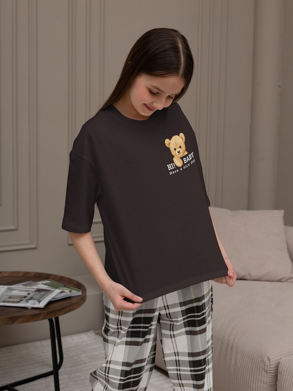 Костюм для девочки Мишель-1 Виотекс КОРИЧНЕВЫЙ