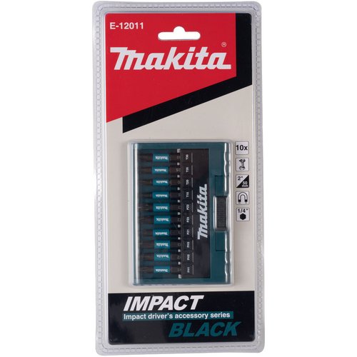 Набор бит Makita Impact Black 10 шт.   E-12011