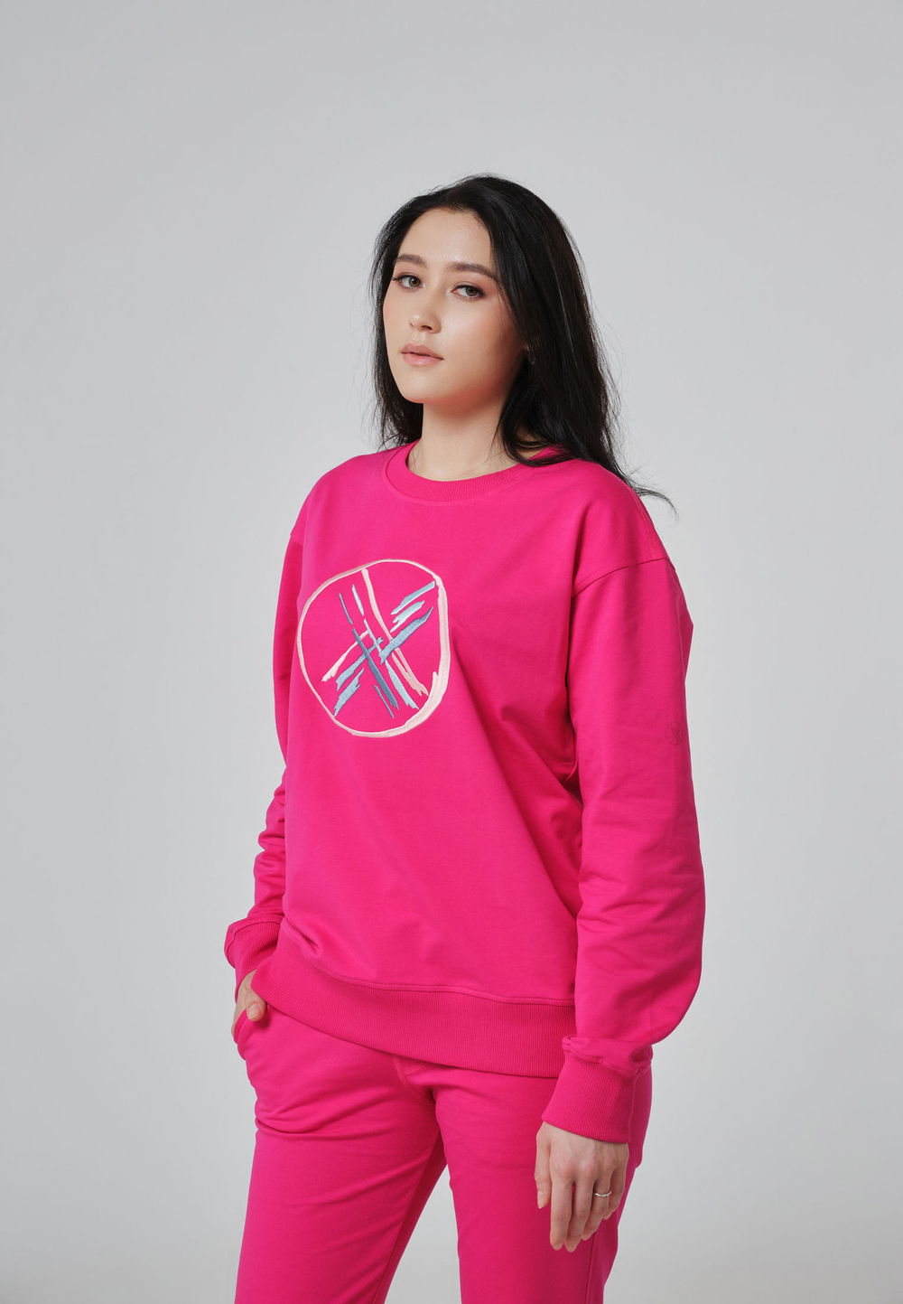 Свитшот 2-нитка SHANYRAQ RASPBERRY PINK
