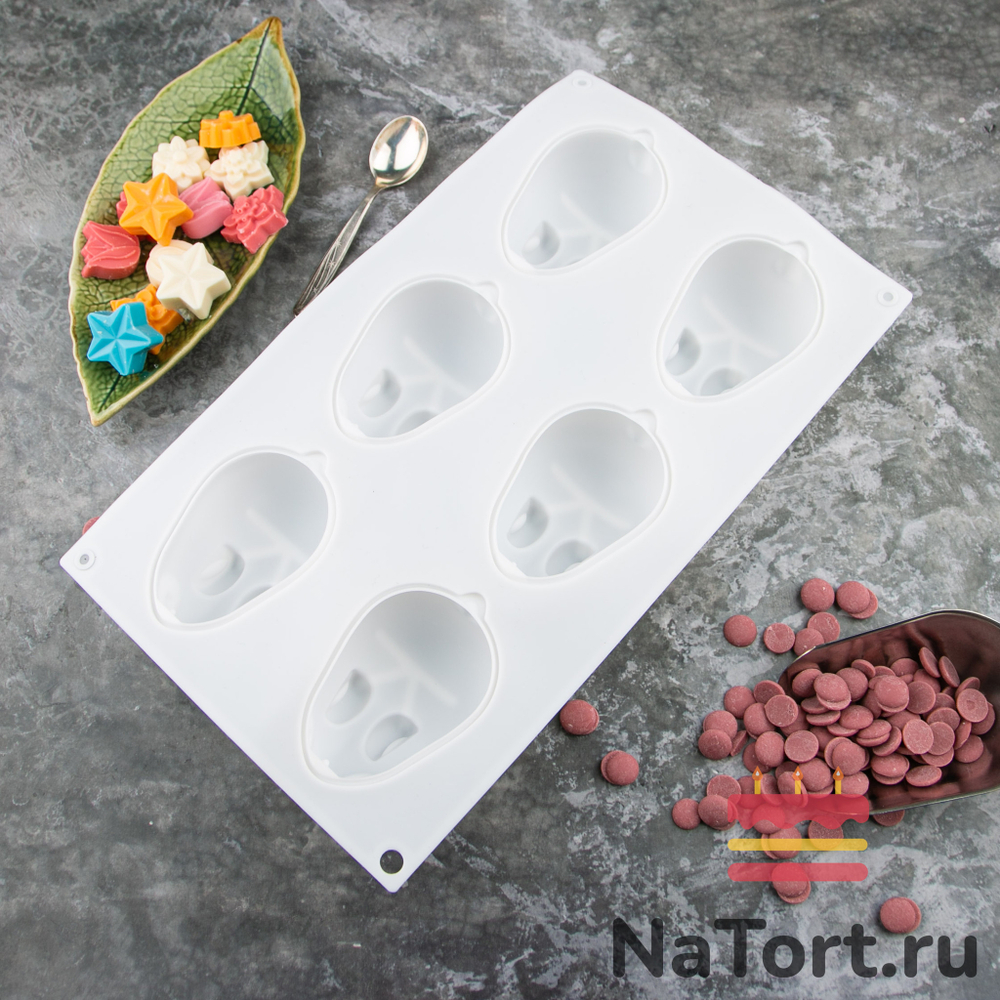 Форма для муссовых десертов «Кролики 6 в 1»