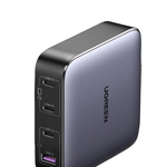 Сетевое зарядное устройство Ugreen Nexode мощностью 100 Вт (3 USB-C, USB-A) (GaN) (CD328) Настольный многопортовый мощный адаптер питания. Есть поддержка PD