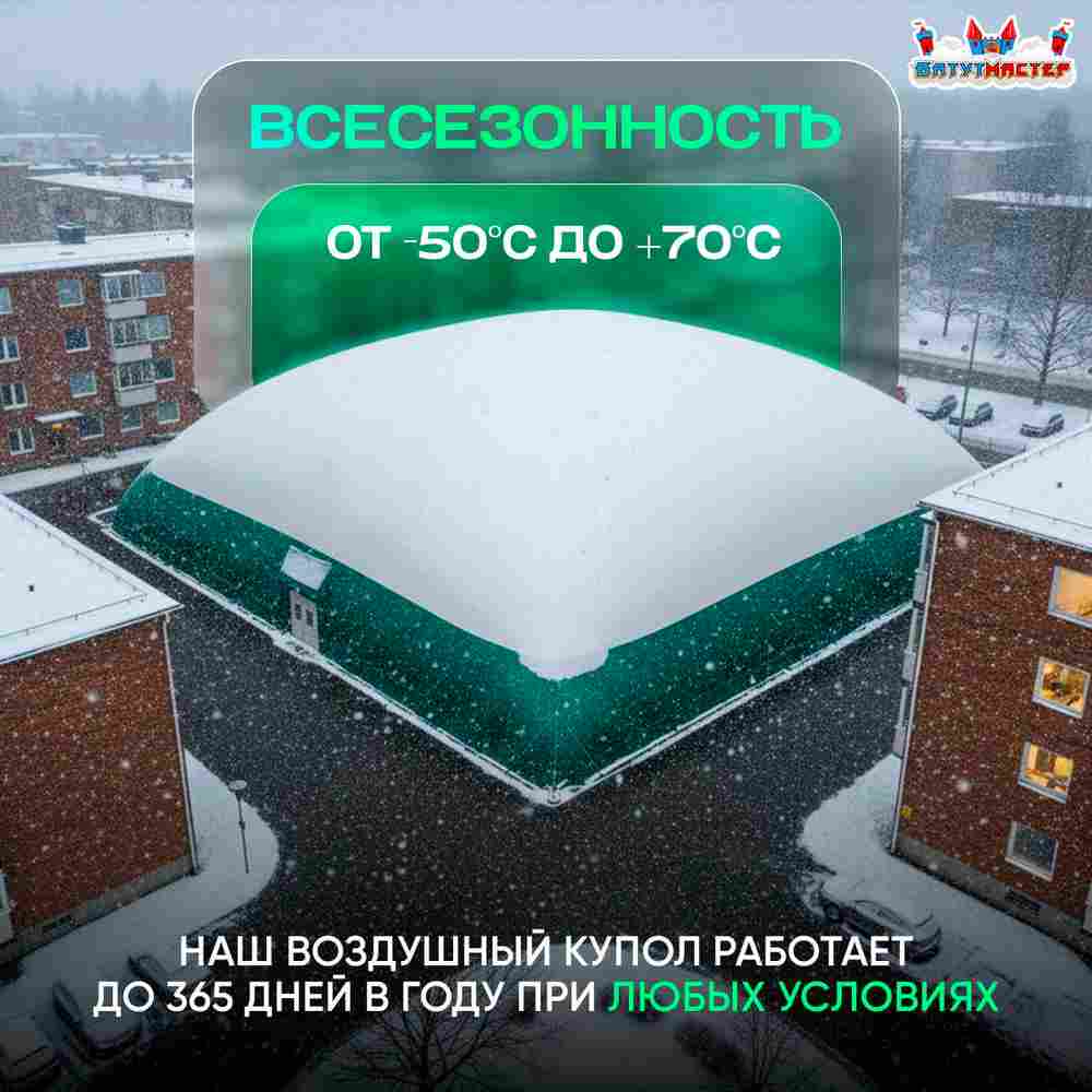 Теннисный купол Дворцовая подача, 36x36x9 м