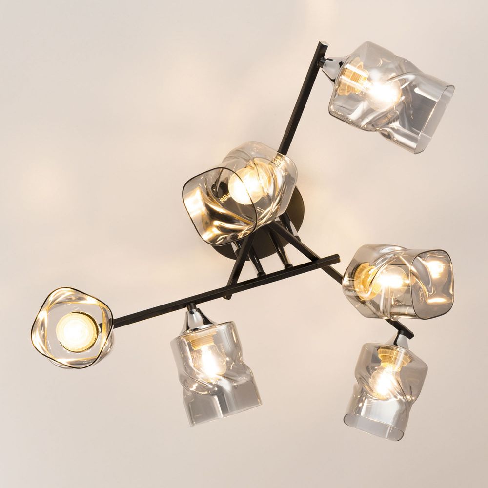 Citilux Клаус CL134165 Люстра потолочная Чёрная