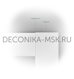 Набор комплектующих для Наличника Deconika 70мм белый, Н-Д70-КК