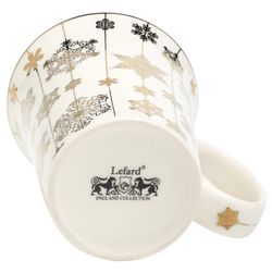 КРУЖКА LEFARD 310МЛ ЗОЛОТО СНЕЖИНКИ МАЛ УП=12ШТ