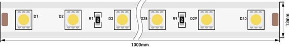 Светодиодная влагозащищенная лента SWG 14,4W/m 60LED/m 5050SMD желтый 50M 001444