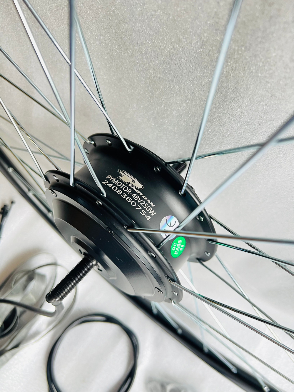 Редукторное готовое переднее мотор колесо Pengyuan 36-48v 250w Ватт для велосипеда