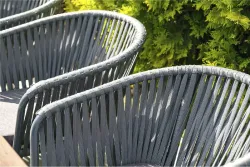 "Санта-Фе" обеденная группа на 10 персон, стол HPL, плоский роуп