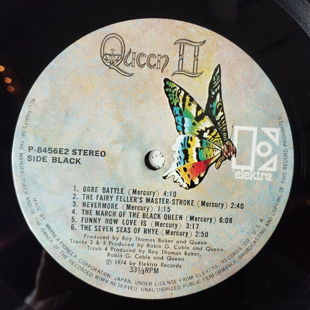 Винтажная виниловая пластинка LP Queen II (Japan 1974) (No Obi) P-8456E