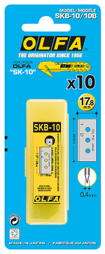 OLFA 17.8 мм, для ножа, специальное лезвие (OL-SKB-10/10B)
