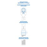 KING TONY (3436C-1DF) Динамометрический ключ серии "COMPACT", 3/8", 3-15 Нм, для левой и правой резьбы, футляр