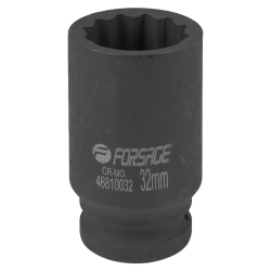 Головка ударная глубокая 32мм 3/4''12гр. Forsage F-46810032
