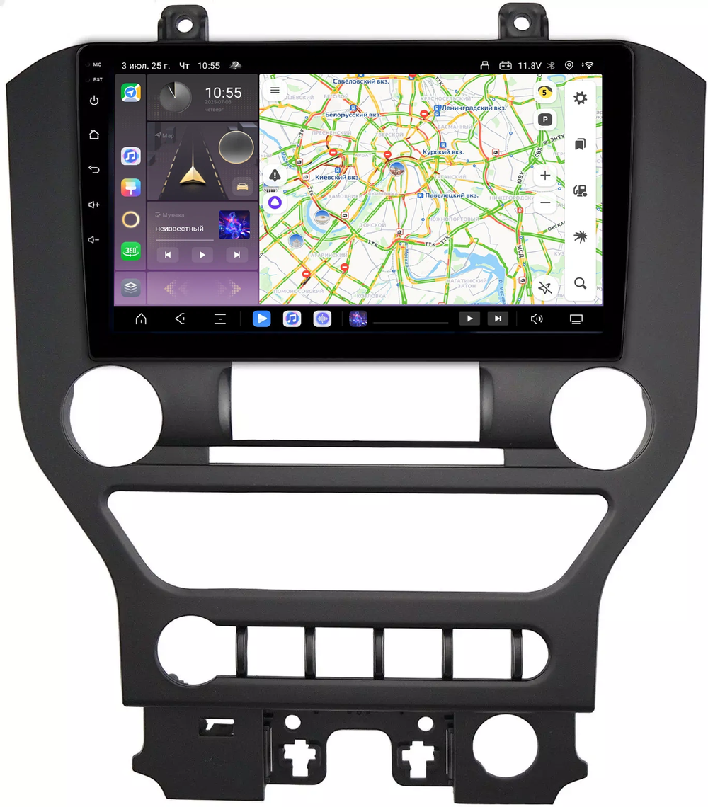 Магнитола для Ford Mustang 6 2014-2022 S550 - Kuberg QLed, Android 13, TS20, CarPlay, SIM-слот