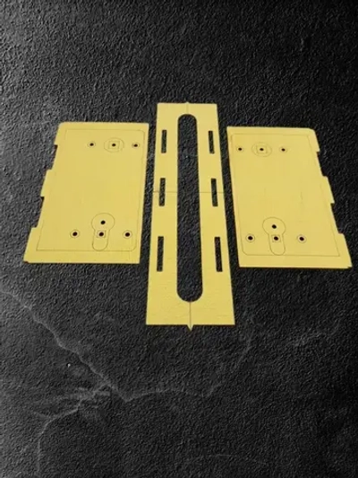 Шаблон для врезки дверных замков и ручек 195*18