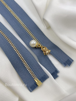 Молния серая золото жемчуг