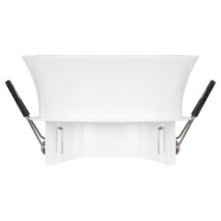 Светильник встраиваемый декоративный ЭРА KL94 WH под лампу MR16 GU5.3 белый пластиковый