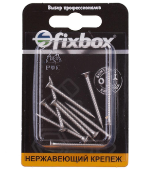 Саморезы универсальные нержавеющие 3,0х35 (10 шт) Fixbox 566010