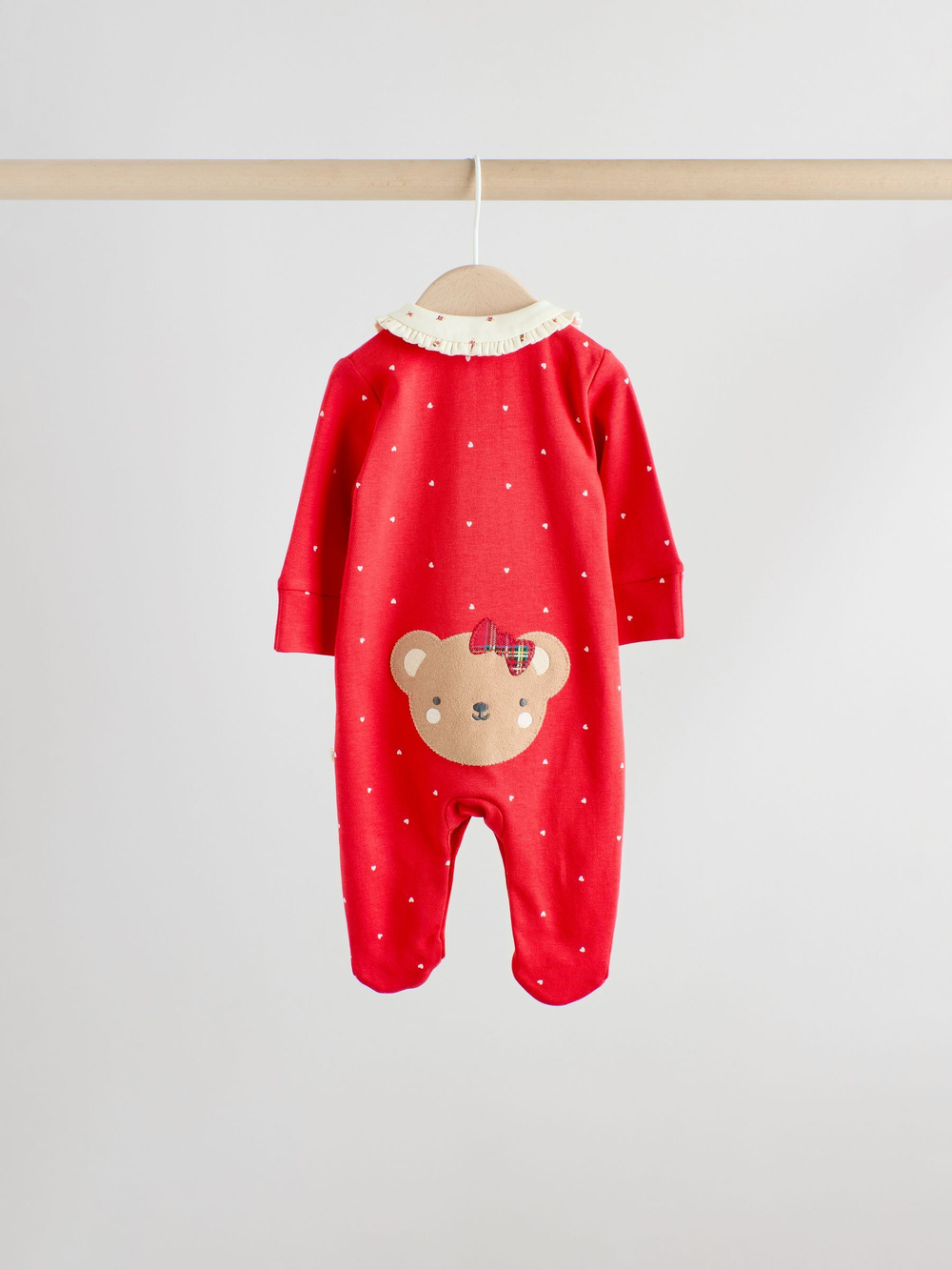 Комбинезон / Cлип для малышей Next F34-057, 3 шт., Красный, Молочный