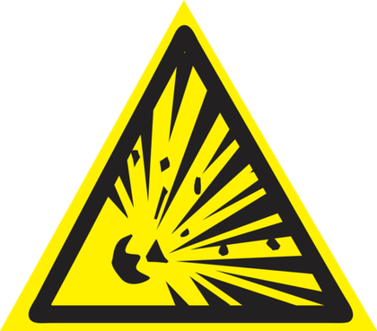 W02 "Взрывоопасно"