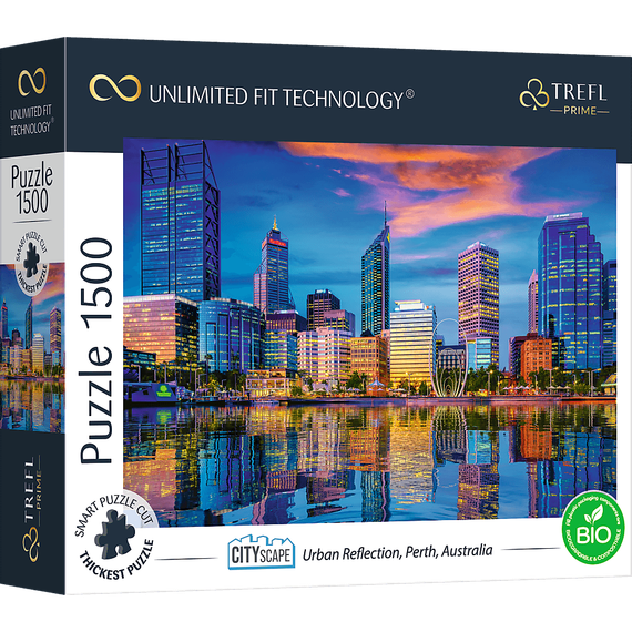 Puzzle &quot;1500 UFT&quot; - Urban Reflection, Perth, Australia_FSC Mix 70%